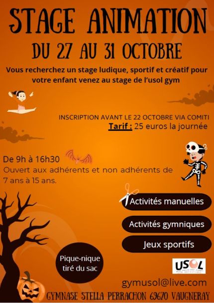 Stage Animation Toussaint 2025